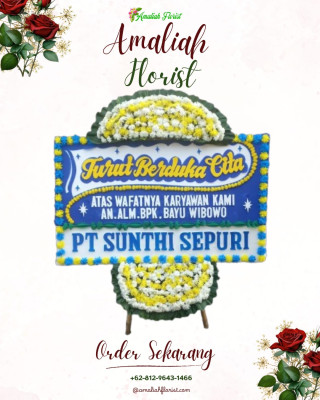 Papan Bunga Duka di Cileungsi