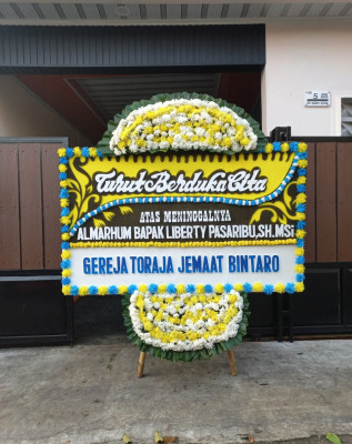 Papan Bunga Duka di Cileungsi